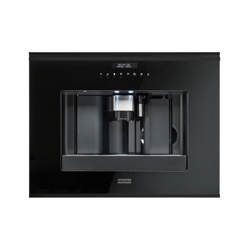 Franke Mythos FMY 45 CM BK Black+Black LCD Ekran Frame Ankastre Kahve Makinası