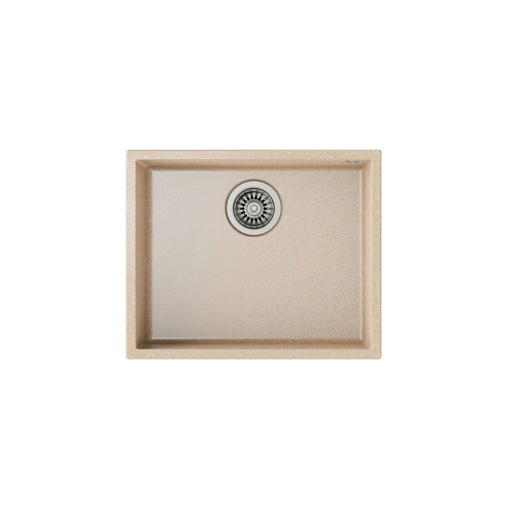 Teka Maestro Square 50.40 TG Avena Bej, Tek Hazneli Tezgahaltı Tegranite Eviye