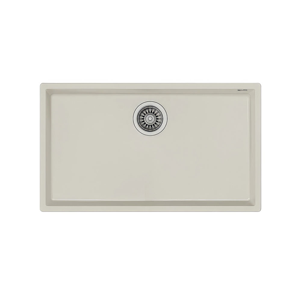 Teka Maestro Square 72.40 TG Parlak Krem, Tek Hazneli Tezgahaltı Tegranite Eviye