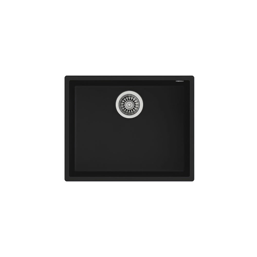 Teka Maestro Square 50.40 TG Arktik Siyah, Tek Hazneli Tezgahaltı Tegranite Eviye
