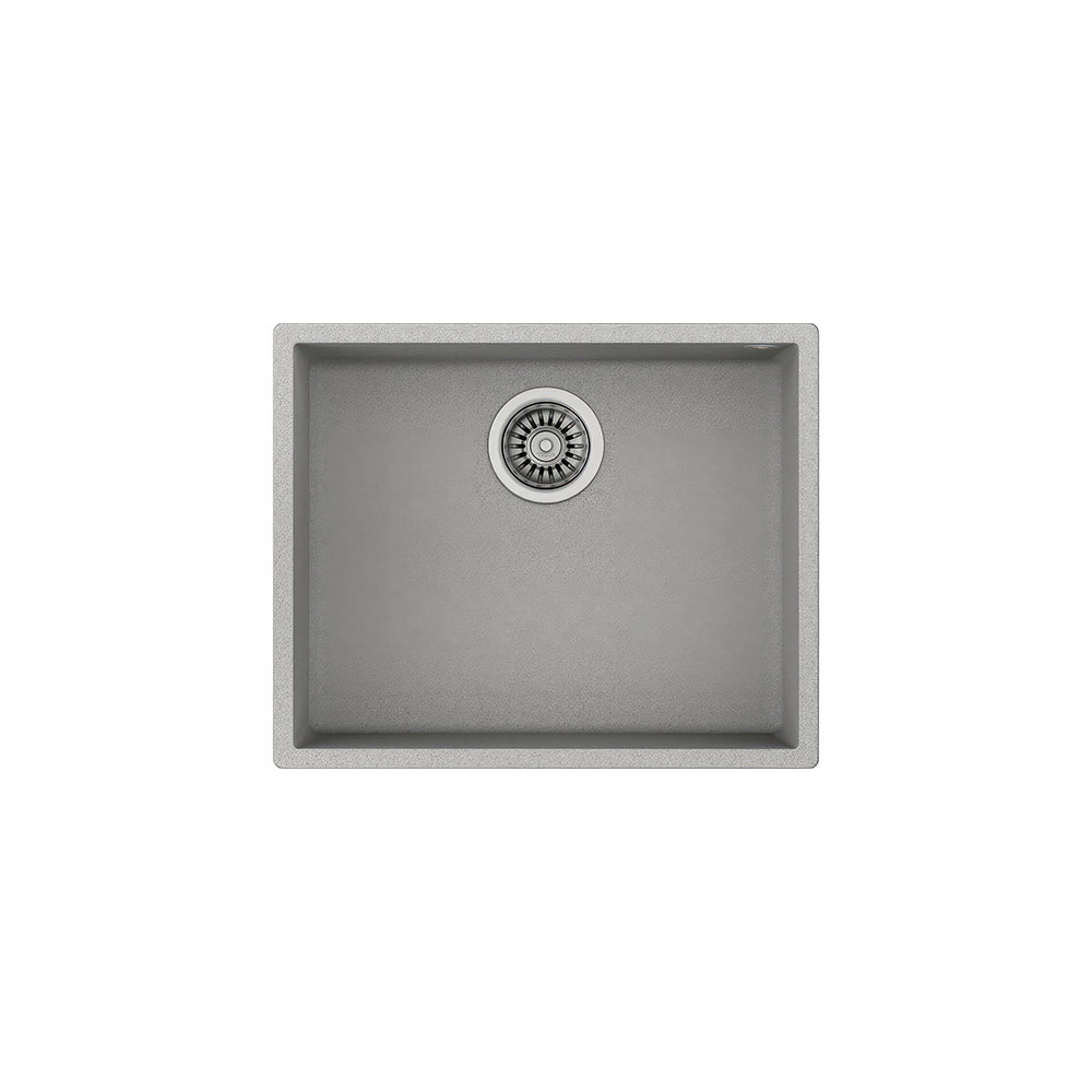 Teka Maestro Square 50.40 TG Stone Grey, Tek Hazneli Tezgahaltı Tegranite Eviye