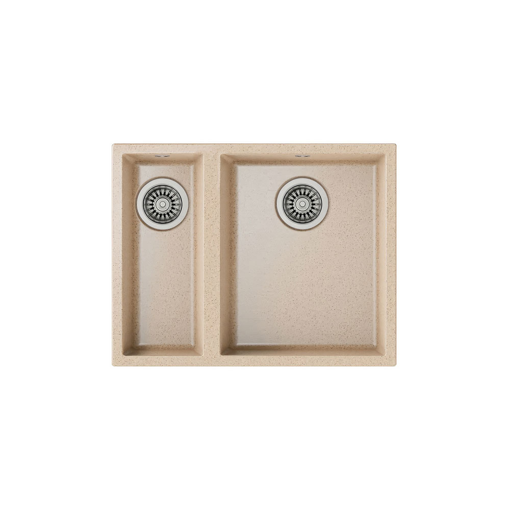 Teka Maestro Square 560 TG Avena Bej, Çift Hazneli Tezgahaltı Tegranite Eviye