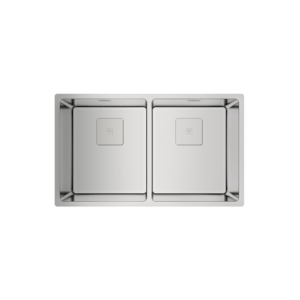 Teka Maestro Flexlinea RS15 2B 740 Çift Hazneli Tezgahüstü/TezgahaSıfır (Flush) Tezgahaltı Paslanmaz Çelik Eviye
