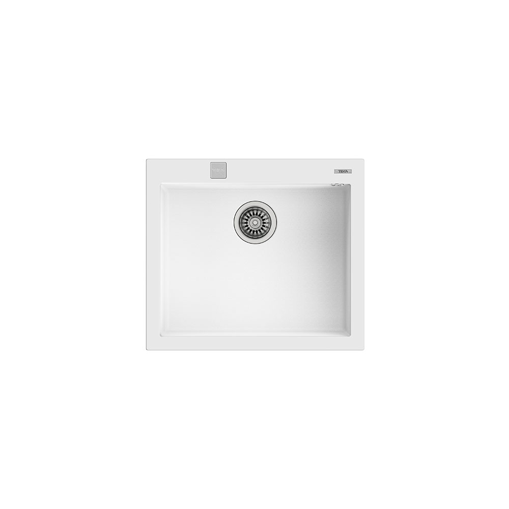 Teka Maestro Forsquare 50.40 TG Arktik Beyaz, Tek Hazneli Tezgahüstü Tegranite + Eviye