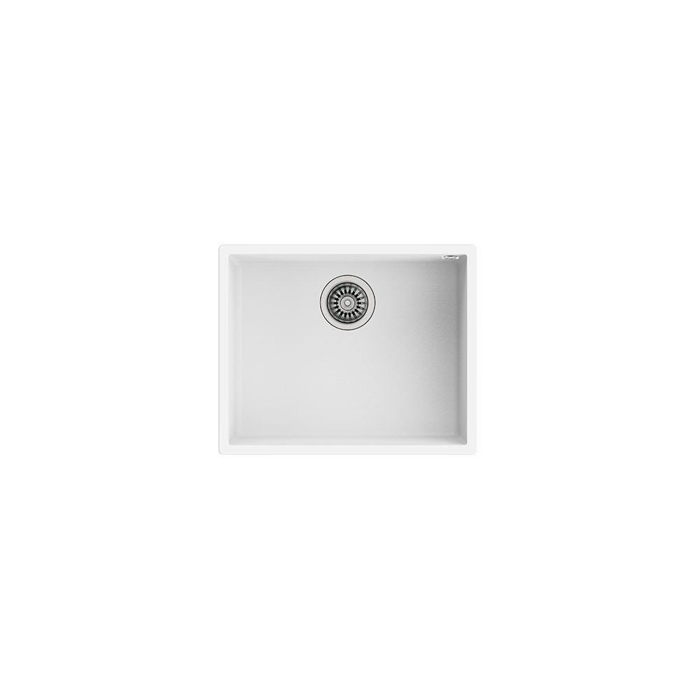 Teka Maestro Square 50.40 TG Arktik Beyaz, Tek Hazneli Tezgahaltı Tegranite Eviye