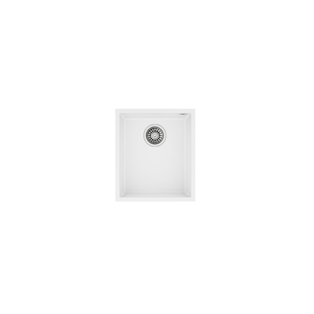 Teka Maestro Square 30.40 TG Arktik Beyaz 440x200mm Tek Hazneli Tezgahaltı Tegranite + Eviye