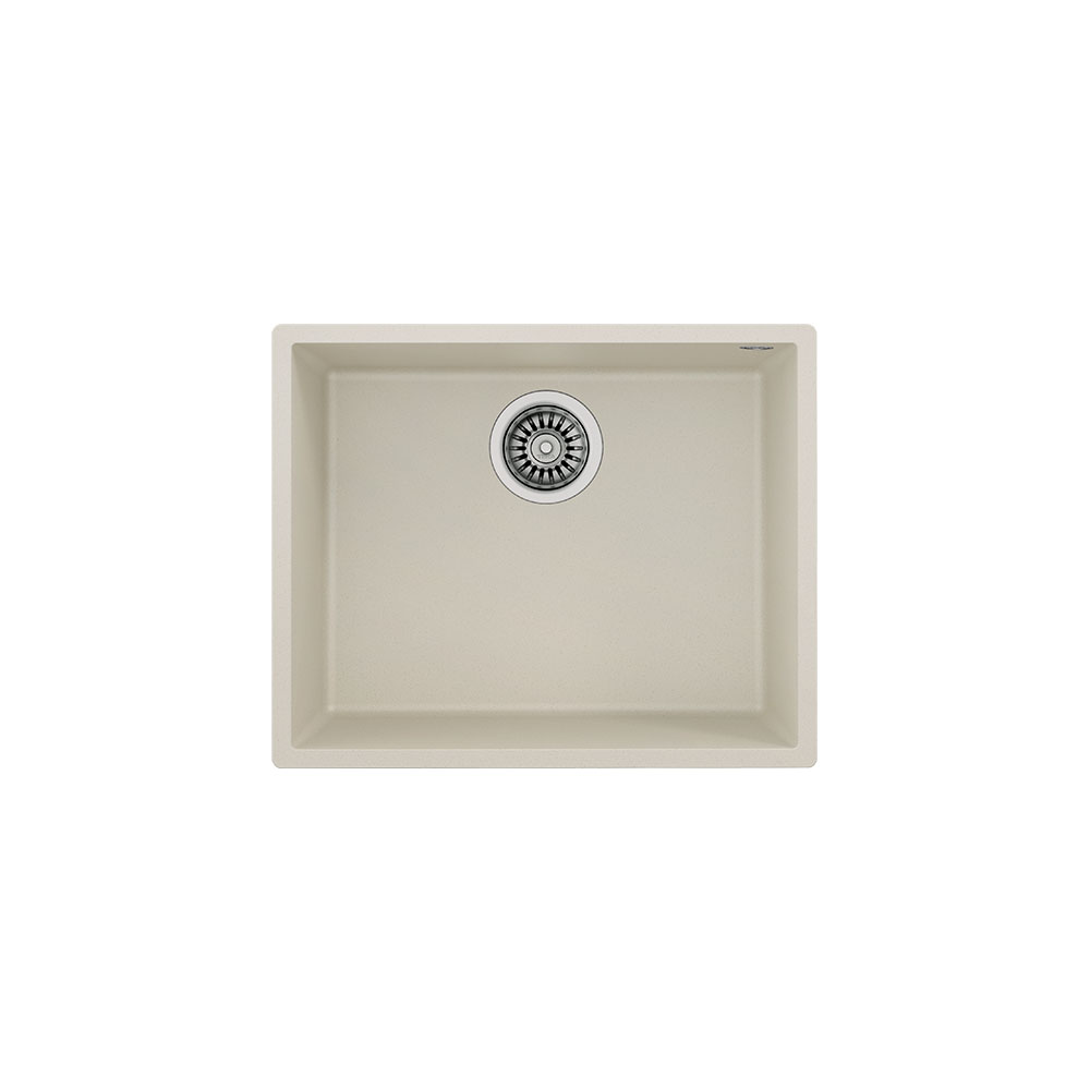 Teka Maestro Square 50.40 TG Parlak Krem, Tek Hazneli Tezgahaltı Tegranite Eviye