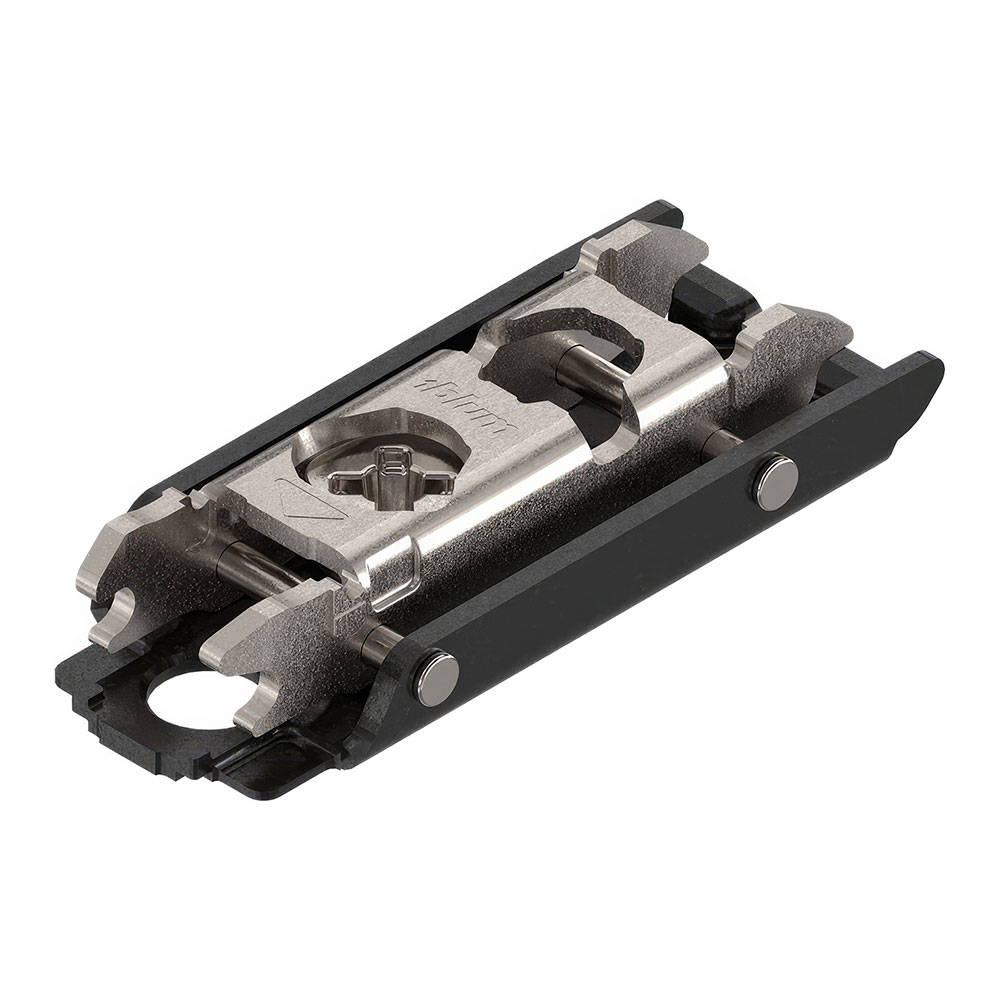 Blum 175H3100 Clip Düz Tip Ekzantrik Menteşe Ayarlı Çelik Taban, Onyx-Siyah