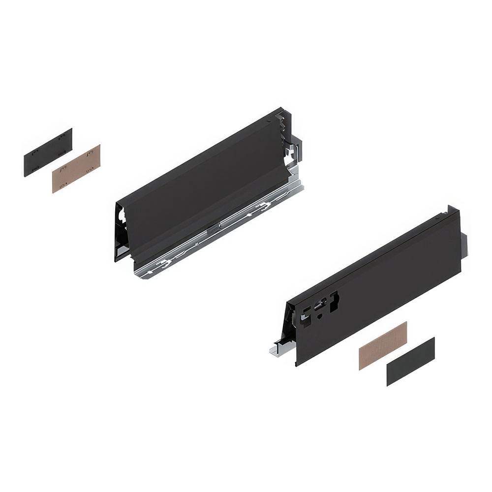 Blum 378M2702SA R+L Tandembox Antaro Terra Siyah 27cm Çekmece Yan Panel
