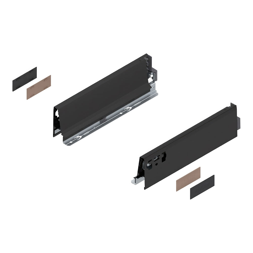 Blum 378M5002SA R+L Tandembox Antaro Terra Siyah 50cm Çekmece Yan Panel