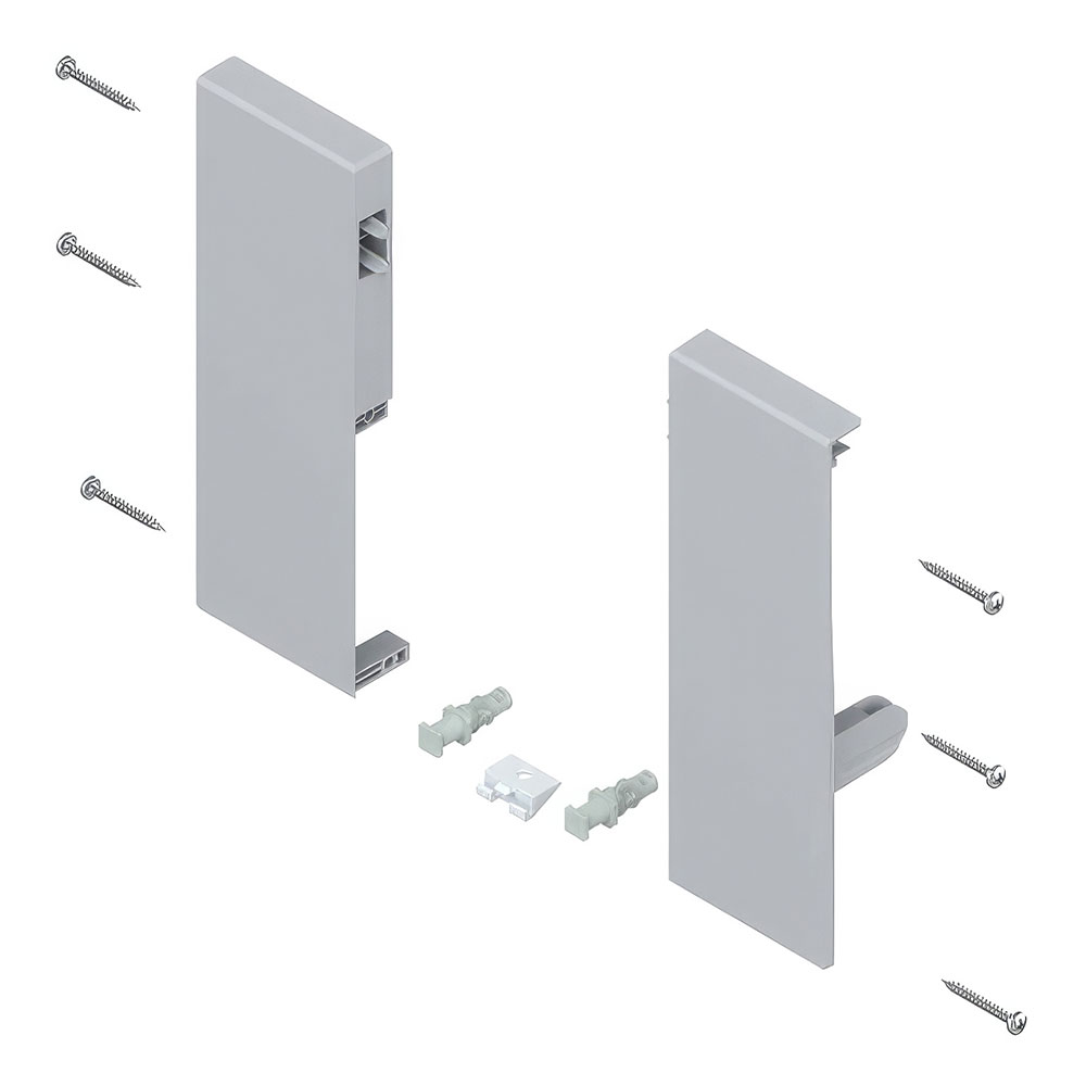 Blum ZIF.74C0 R+L Tandembox Antaro Gri C Yükseklik İç Çekmece Ön Bağlantı Braketi