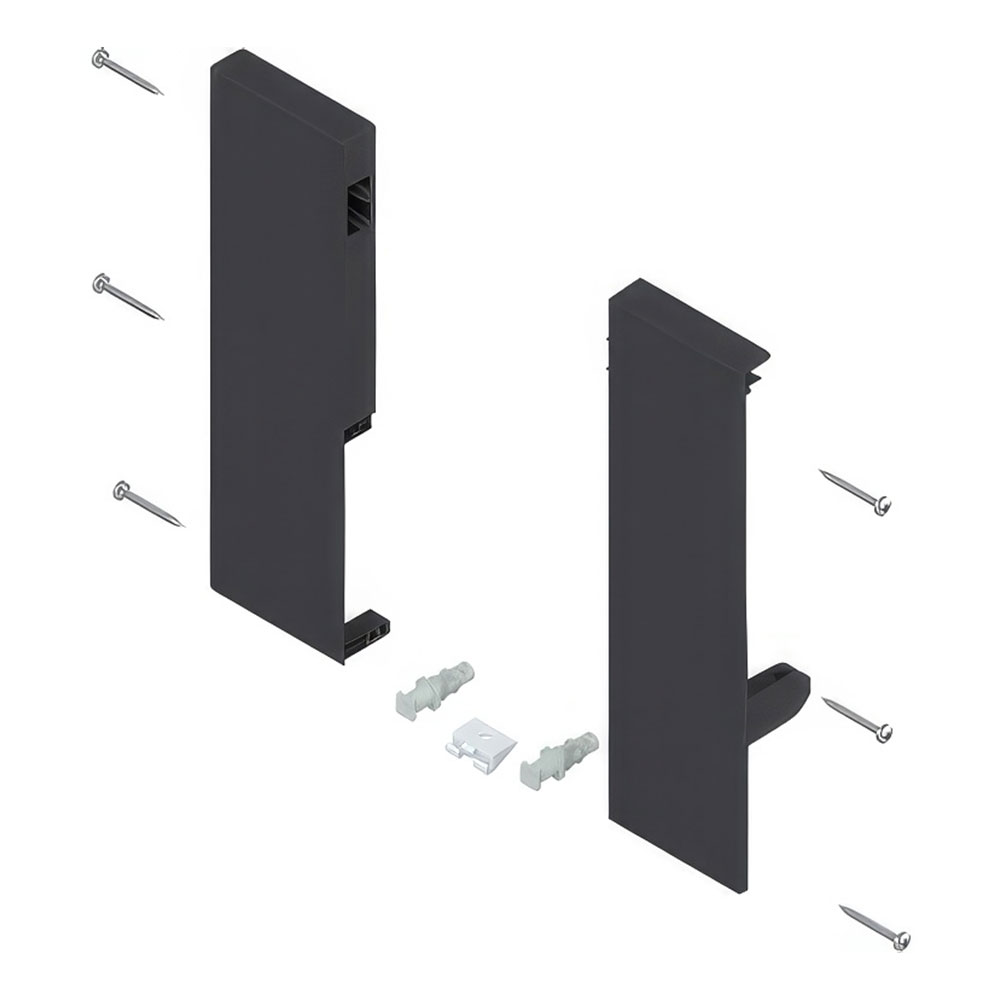 Blum ZIF.74C0 R+L Tandembox Antaro Terra Siyah C Yükseklik İç Çekmece Ön Bağlantı Braketi
