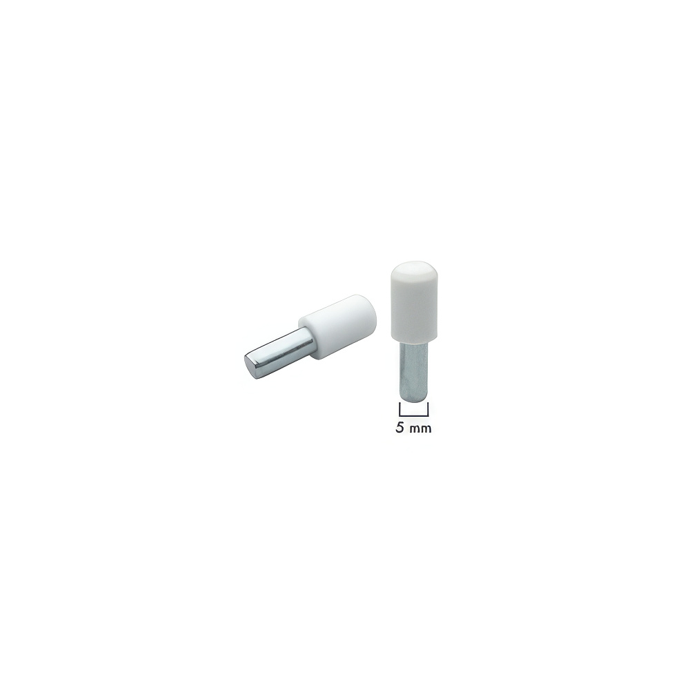 Ayder A1807 Platik Başlı Metal Raf Pimi Beyaz 5mm