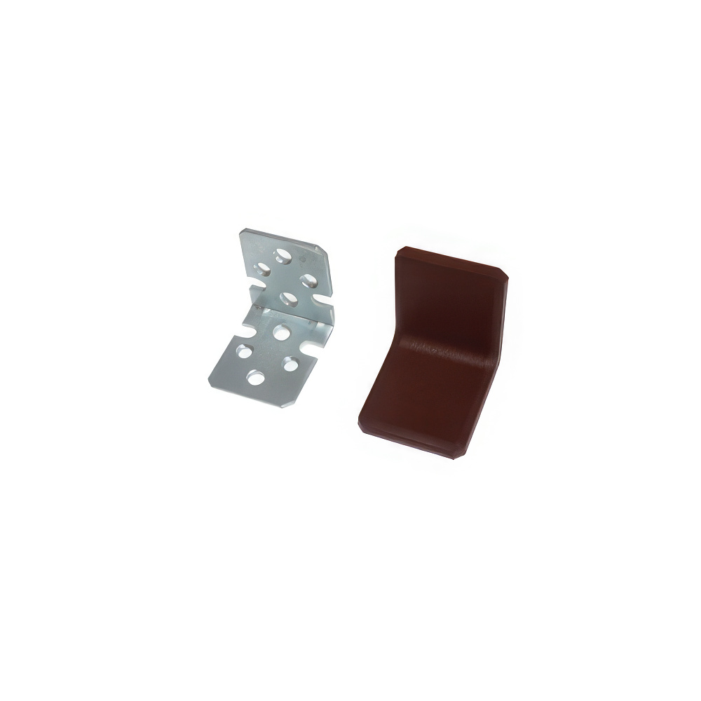 Ayder A3500 Plastik Kapaklı Metal Gönye Kahverengi 35x40x40mm