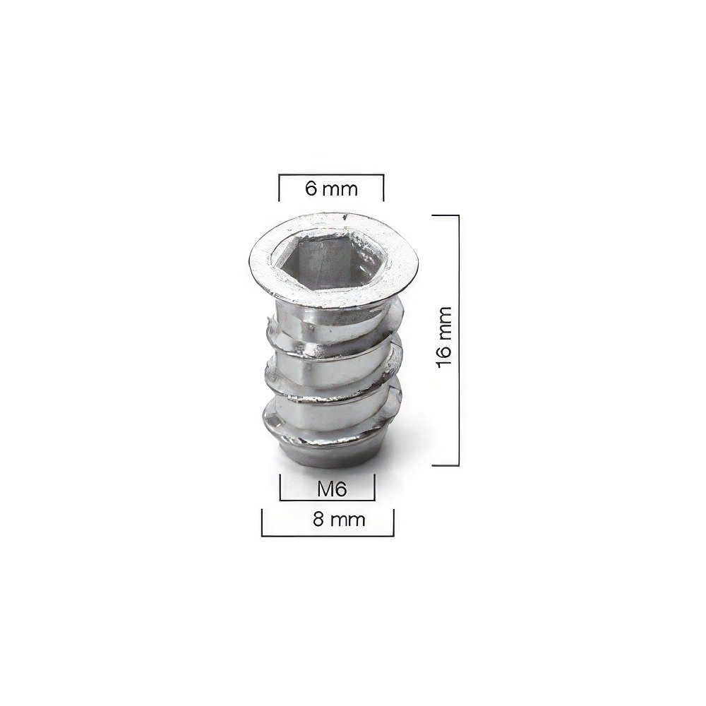 Ayder A0406 Metal Dübel M6 / 8x16mm Çinko