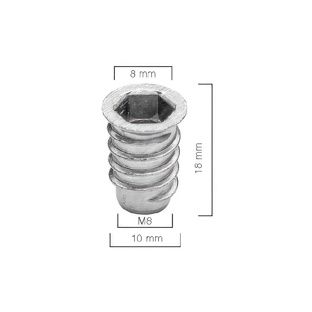 Ayder A0302 Metal Dübel M8 / 10x18mm Çinko