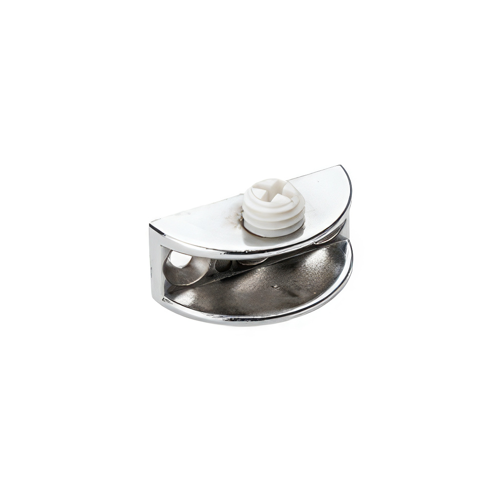 Ayder A1834 Metal Mini Oval Etejer Raf Tutucu Krom Plastik Vidalı