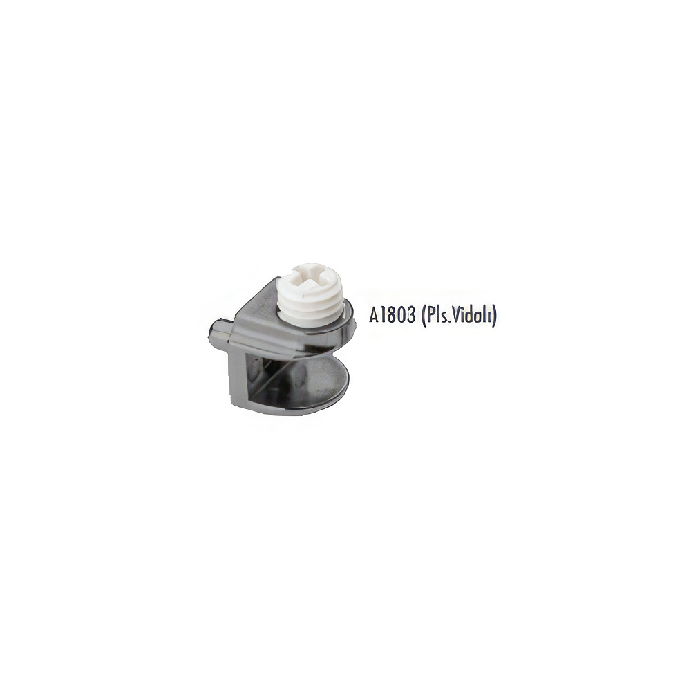 Ayder A1803-1 Metal Raf Tutucu Pimli 5mm Nikel Plastik Vidalı