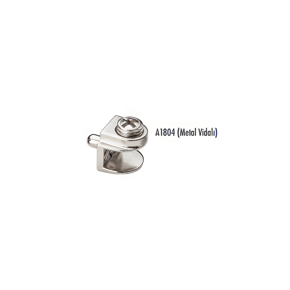Ayder A1804 Metal Raf Tutucu Pimli 5mm Krom Metal Vidalı