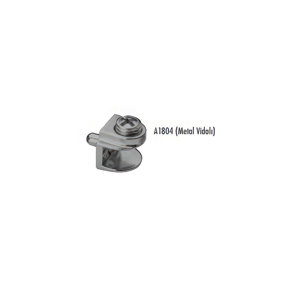 Ayder A1804-1 Metal Raf Tutucu Pimli 5mm Nikel Metal Vidalı