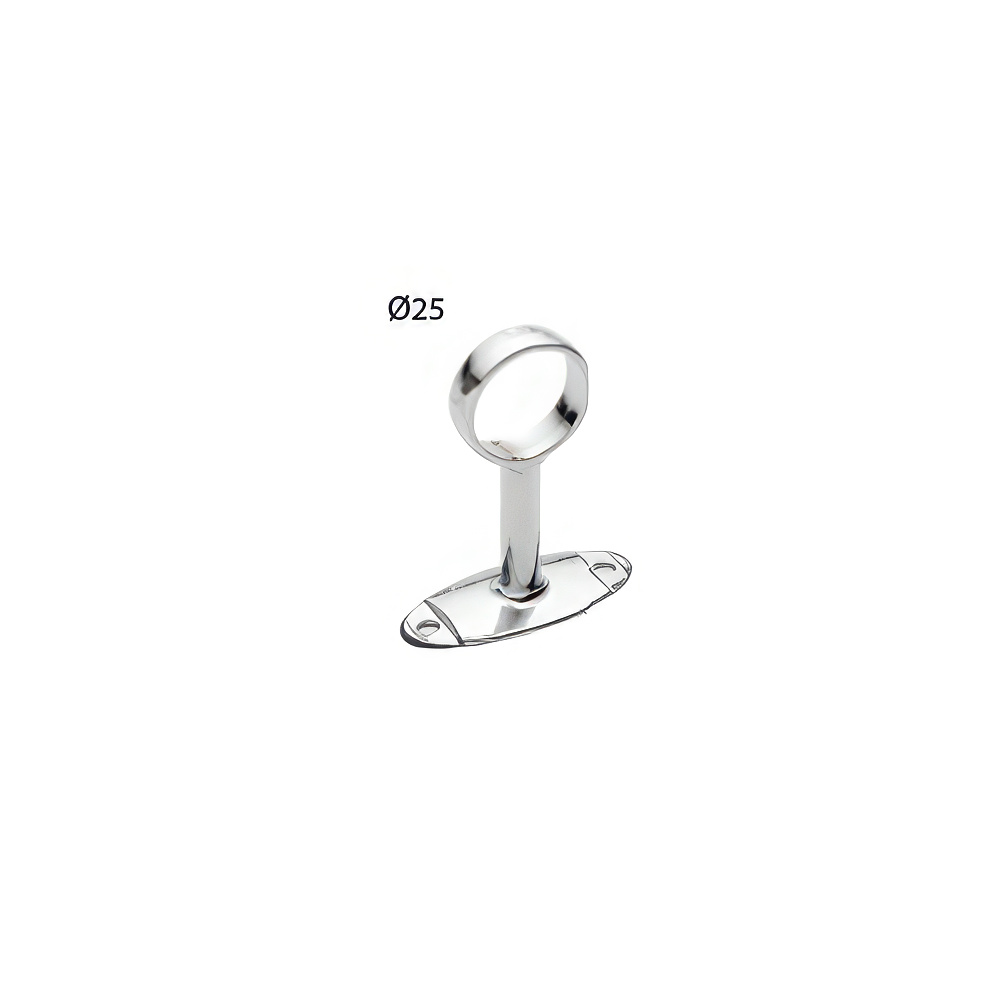 Ayder D0714 Yuvarlak Ayaklı Lüx Flanş Açık Krom Ø25