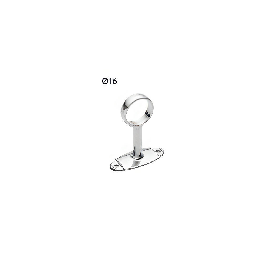 Ayder D0730 Yuvarlak Ayaklı Mini Flanş Açık Krom Ø16