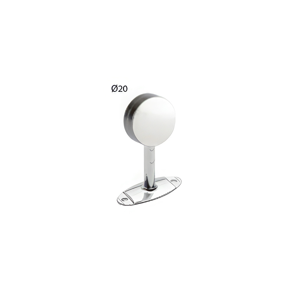 Ayder D1605 Yuvarlak Ayaklı Flanş Kapalı Krom Ø20