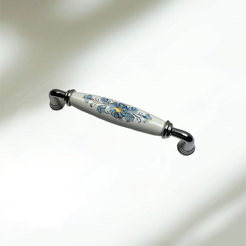 Umut Model 252 Desen 147 Porselen Çekme Kulplar 128 - 160 mm. Krom