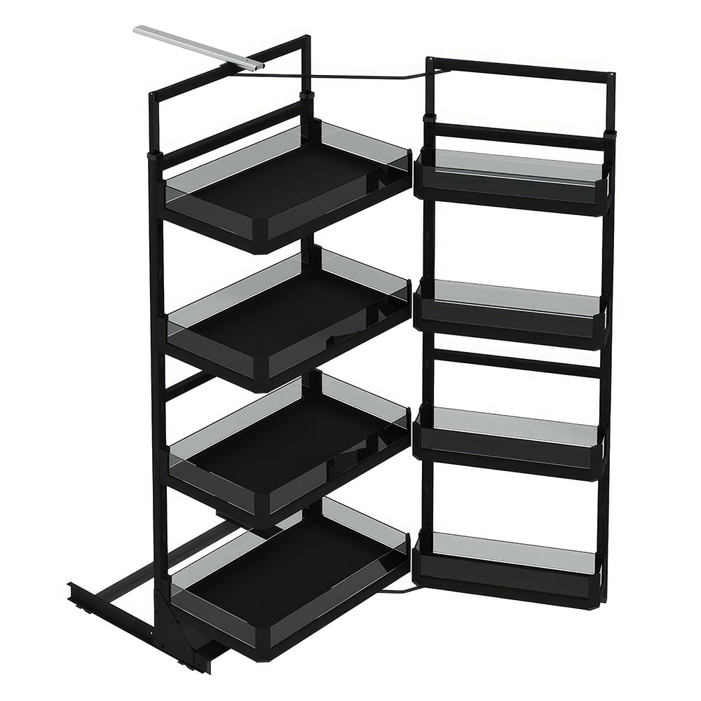 Starax S-1224-P-A Premium İkiz Kiler Antrasit 5 Sepetli 60 cm.