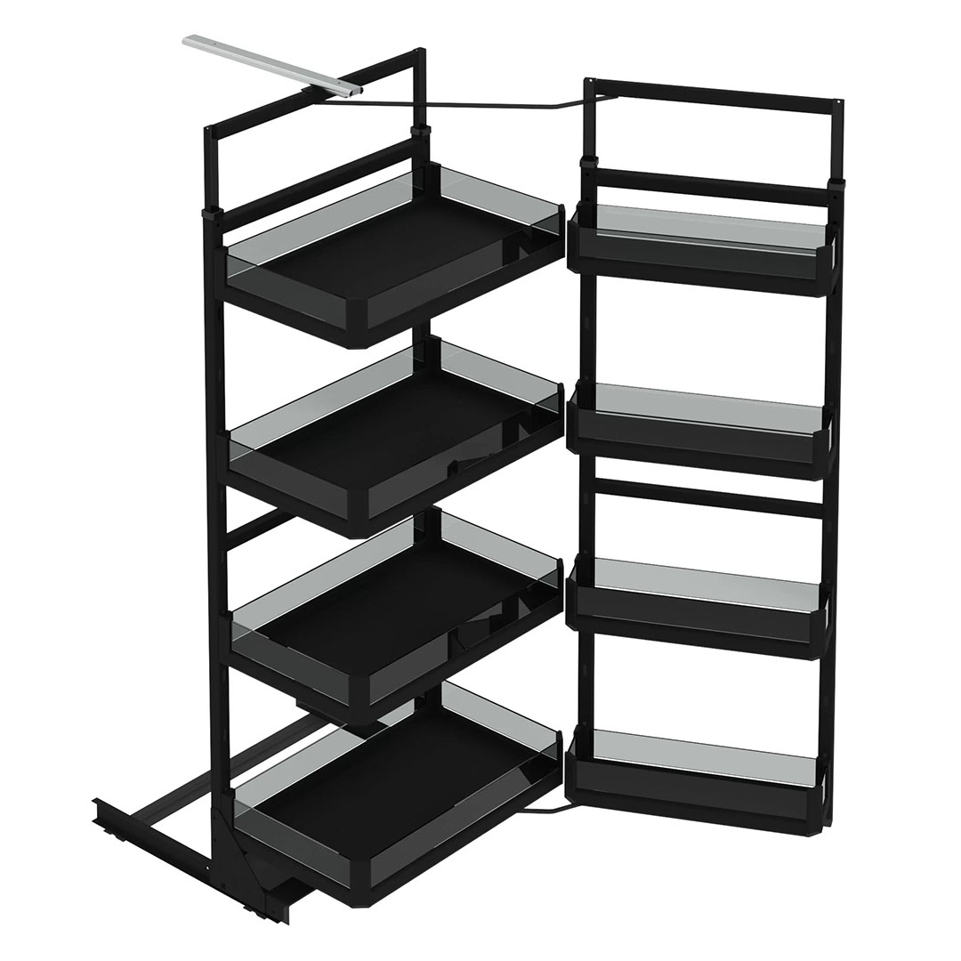 Starax S-1226-P-A Premium İkiz Kiler Antrasit 5 Sepetli 60 cm.
