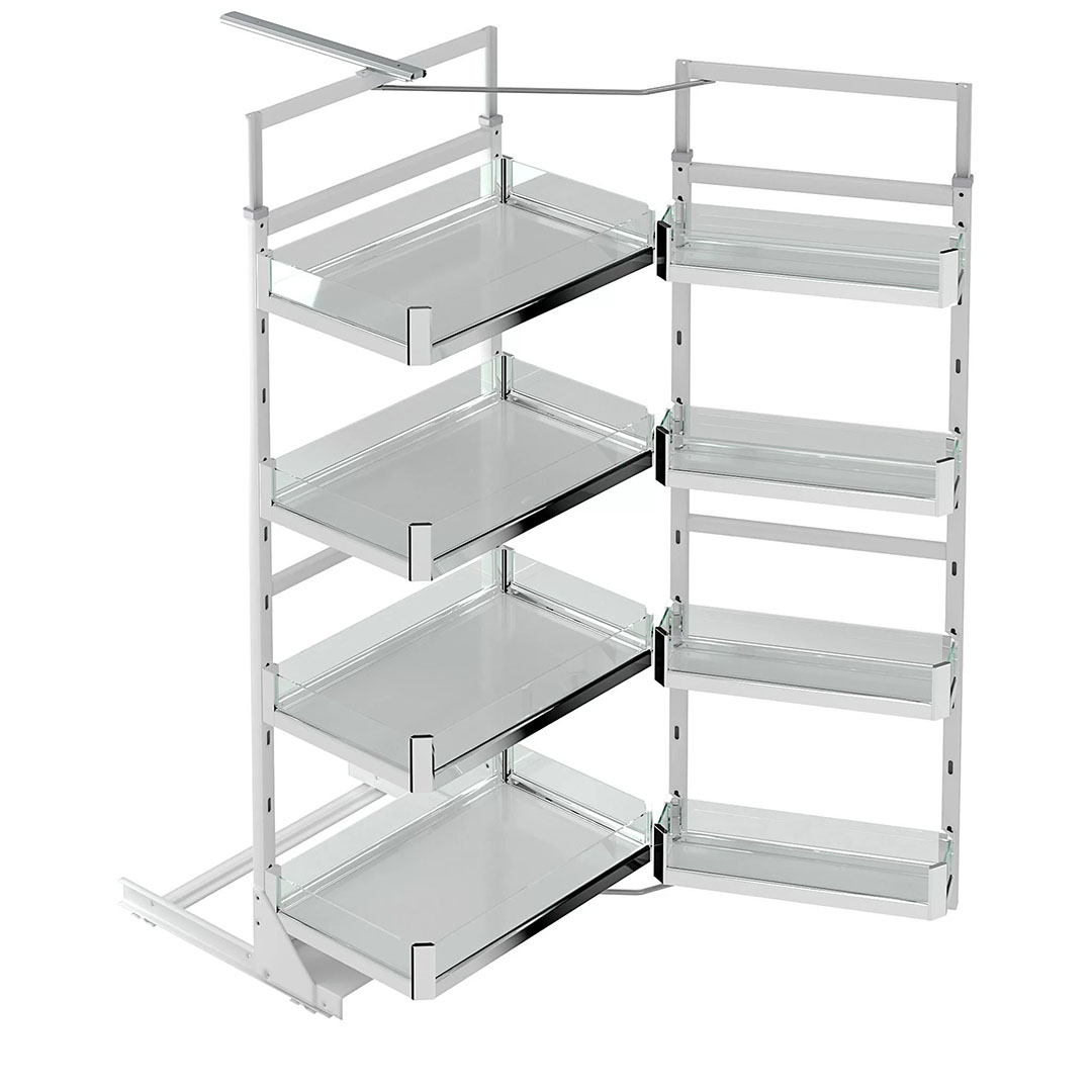 Starax S-1227-P-C Premium İkiz Kiler Krom 6 Sepetli 45 cm.