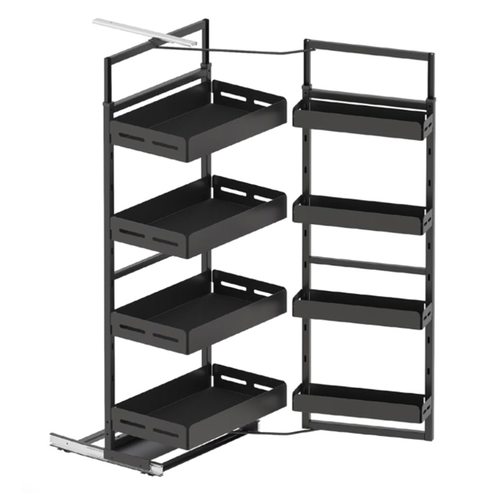 Starax S-1228-UB-A Unique Box İkiz Kiler Antrasit 6 Sepetli 60 cm