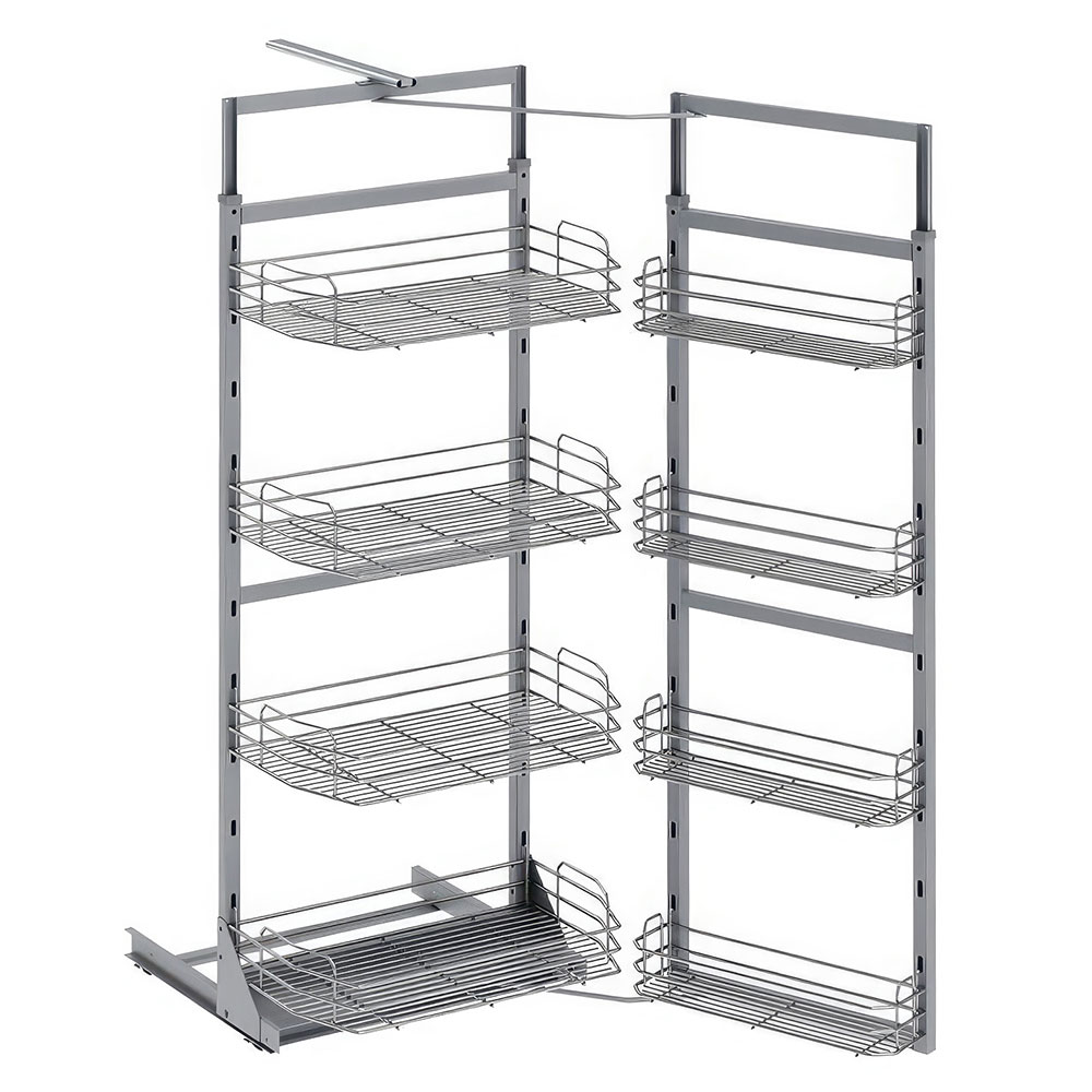 Starax S-1225-C İkiz Kiler 5 Sepetli Krom 45 cm.