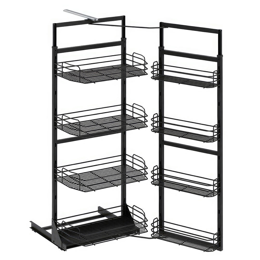 Starax S-1228-A İkiz Kiler 6 Sepetli Antrasit 60 cm.