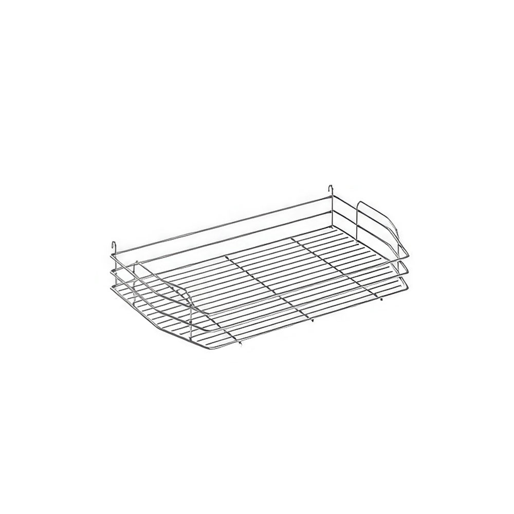 Starax S-1233-C İkiz Kiler Tel Hasır Sepet Büyük Krom 45 cm.
