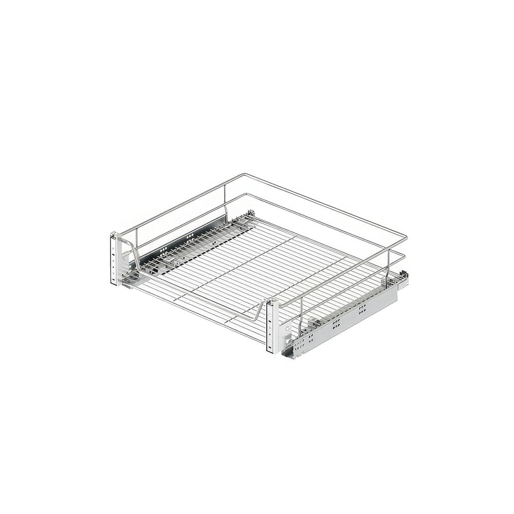 Starax S-2341-C Kapağa Monte Çift Açılım Gizli Raylı Çekmece Krom 35 cm.