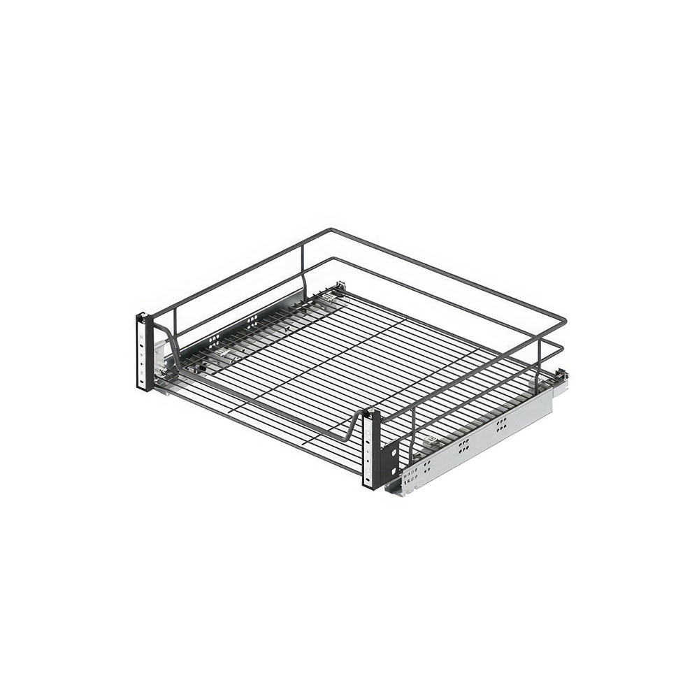 Starax S-2342-A Kapağa Monte Çift Açılım Gizli Raylı Çekmece Antrasit 40 cm.