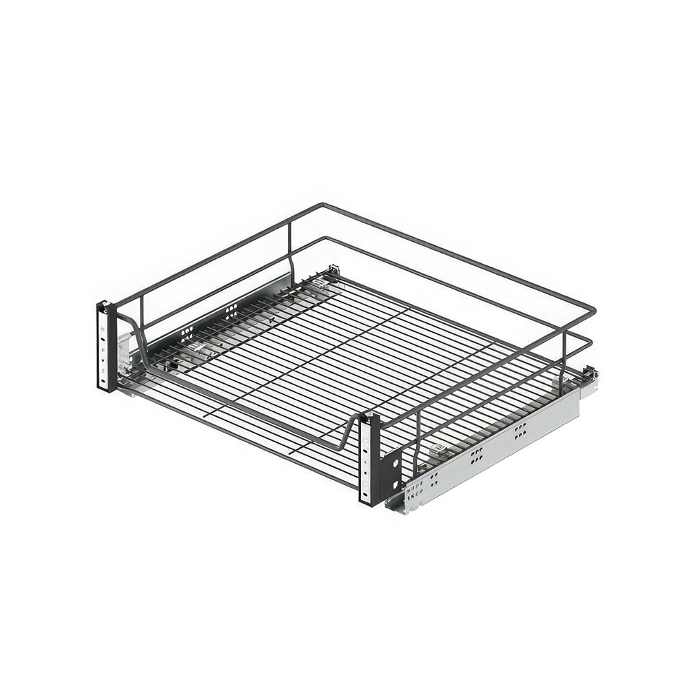 Starax S-2345-A Kapağa Monte Çift Açılım Gizli Raylı Çekmece Antrasit 55 cm.