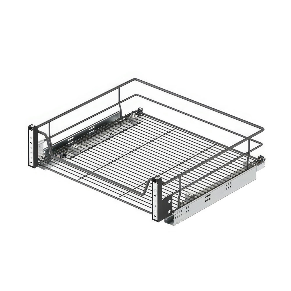 Starax S-2347-A Kapağa Monte Çift Açılım Gizli Raylı Çekmece Antrasit 70 cm.