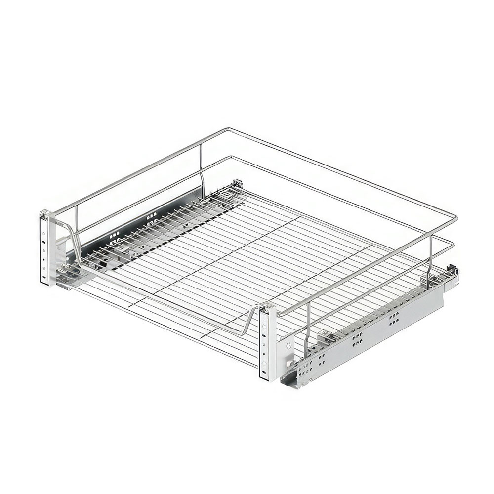Starax S-2348-C Kapağa Monte Çift Açılım Gizli Raylı Çekmece Krom 80 cm.