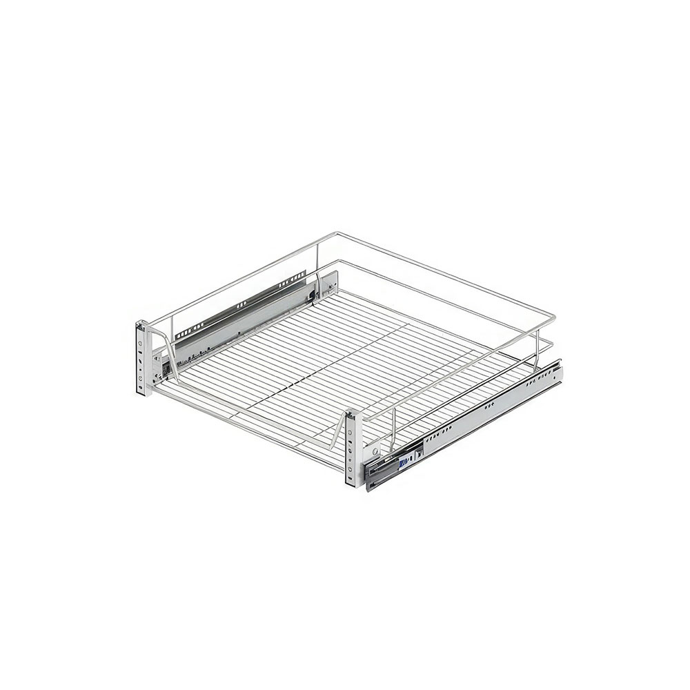 Starax S-2058-C Kapağa Monte Teleskopik Raylı Çekmece Krom 40 cm.