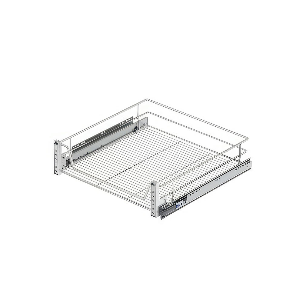 Starax S-2059-C Kapağa Monte Teleskopik Raylı Çekmece Krom 45 cm.