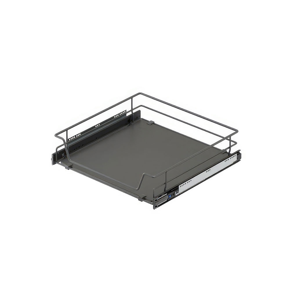 Starax S-2309-A Ahşap Tabanlı Bağımsız Teleskopik Raylı Çekmece Antrasit 45 cm.