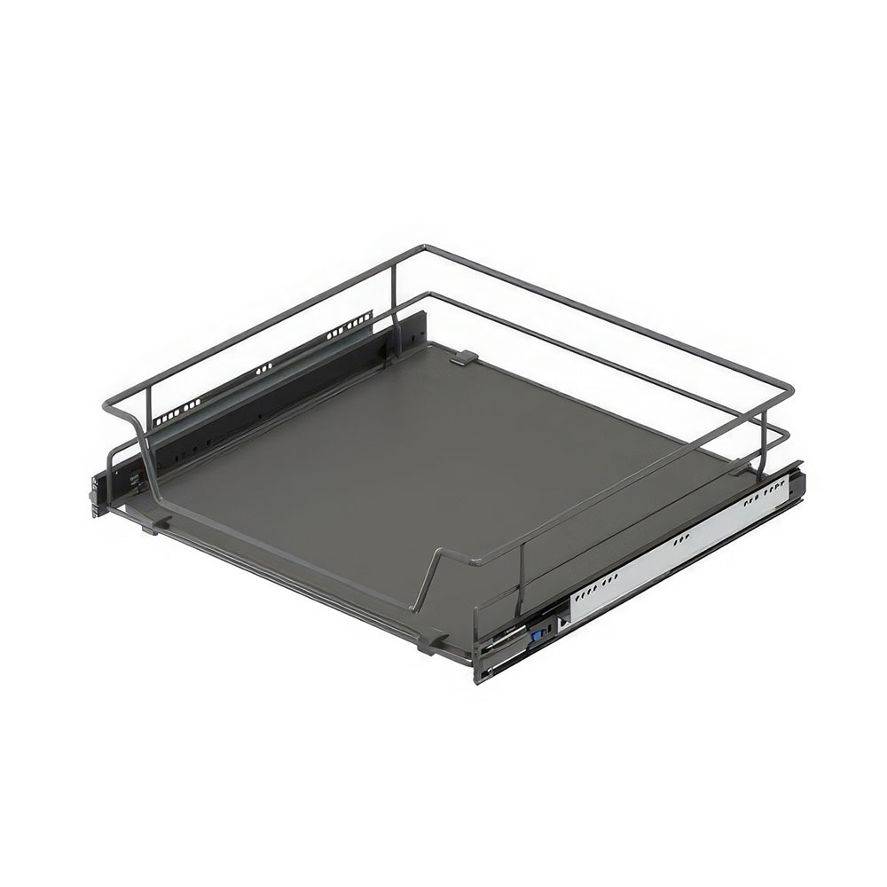 Starax S-2321-A Ahşap Tabanlı Bağımsız Teleskopik Raylı Çekmece Antrasit 70 cm.
