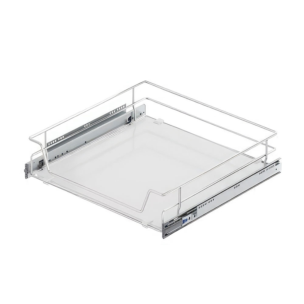 Starax S-2322-C Ahşap Tabanlı Bağımsız Teleskopik Raylı Çekmece Krom 80 cm.