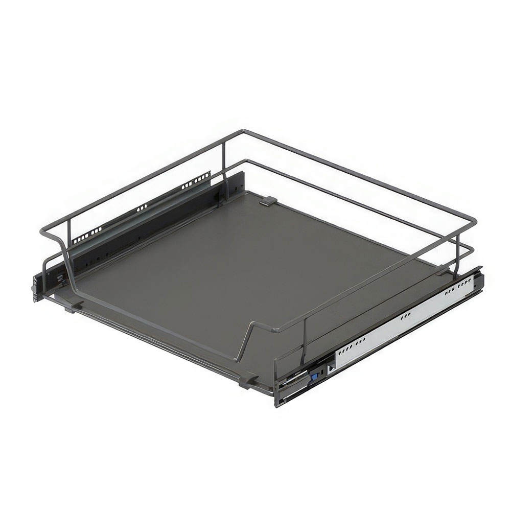 Starax S-2323-A Ahşap Tabanlı Bağımsız Teleskopik Raylı Çekmece Antrasit 90 cm.