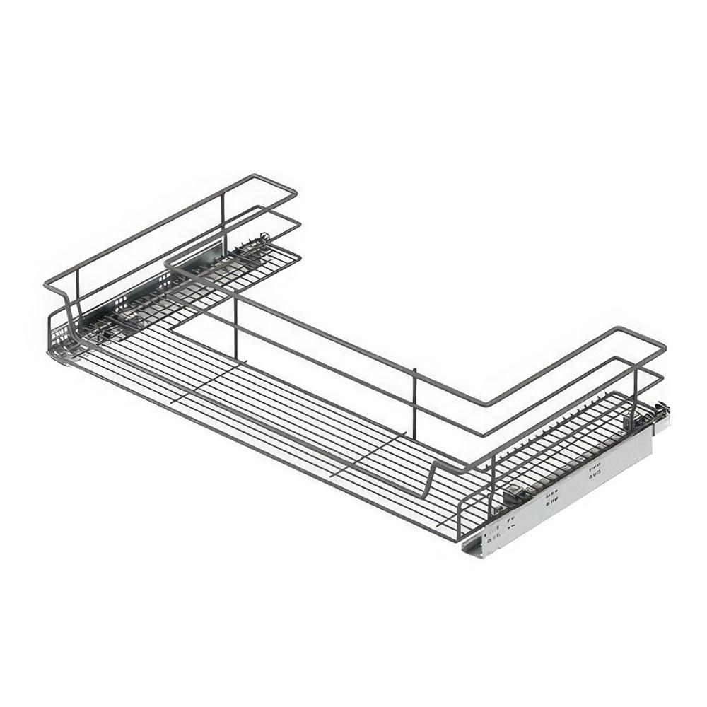 Starax S-2352-A Bağımsız Evye Altı Çift Açılım Gizli Raylı Çekmece Antrasit 90 cm.