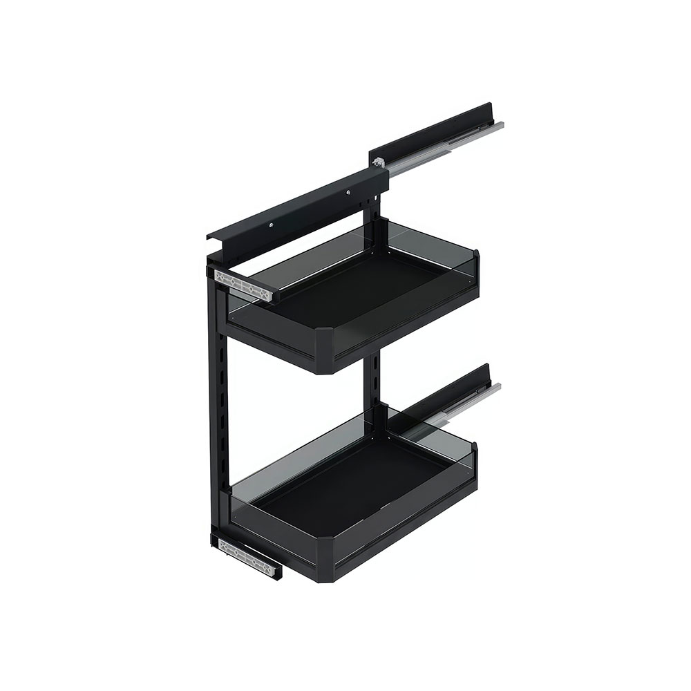 Starax S-2204-P-A Premium Yandan Gizli Raylı Tezgah Altı Ünite Sağ 90° Antrasit 25 cm.