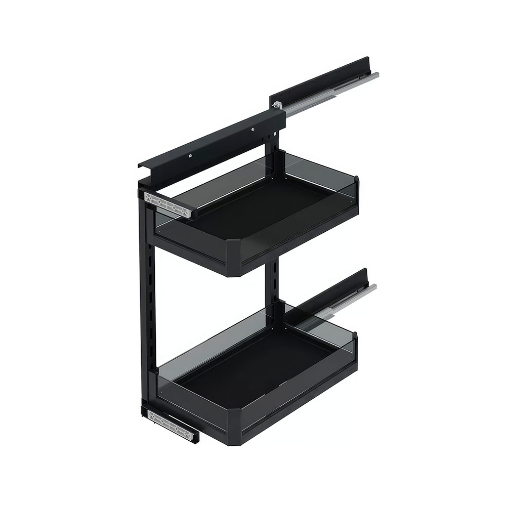 Starax S-2205-P-A Premium Yandan Gizli Raylı Tezgah Altı Ünite Sol 90° Antrasit 30 cm.