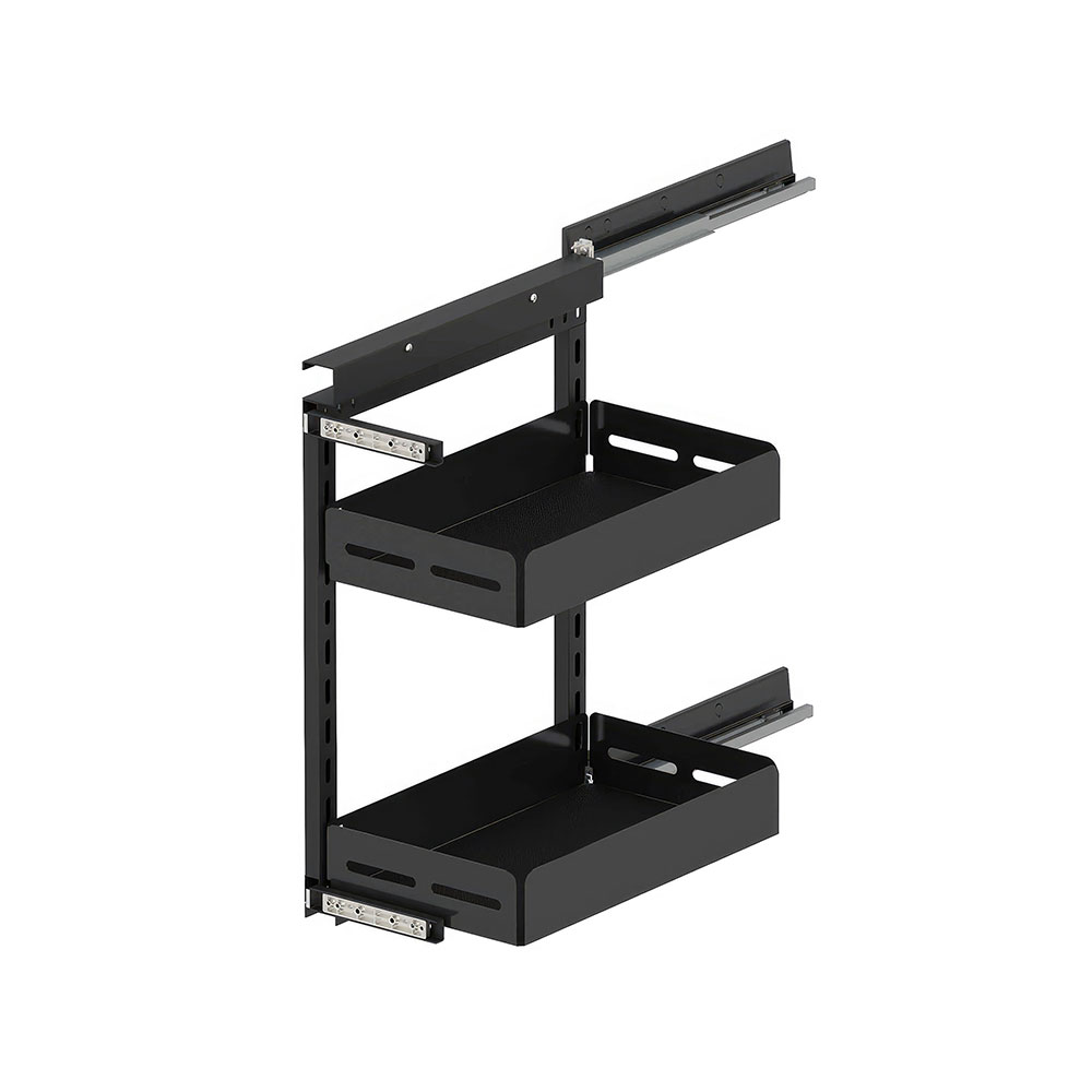Starax S-2205-UB-A Unique Box Yandan Gizli Raylı Tezgah Altı Ünite Sol 90° Antrasit 30 cm.